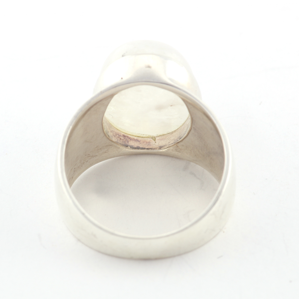 Sterling and Opal-like Stone Ring