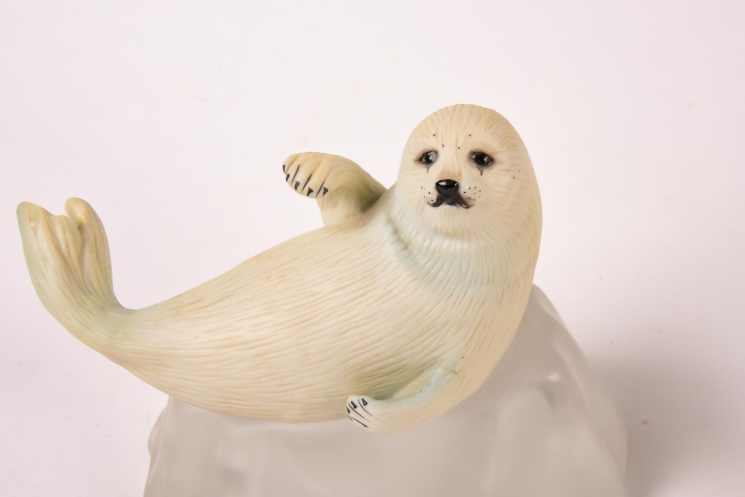 Franklin Mint Roslyn S. Carren "Snow Pup" and "Snow Chick" Figurines