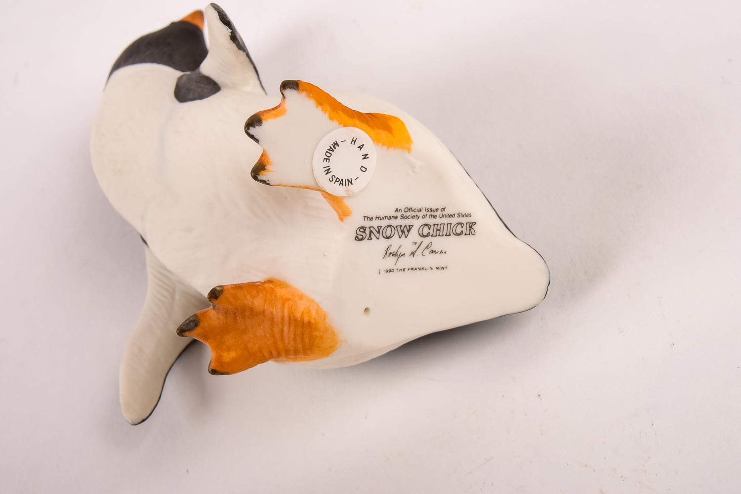 Franklin Mint Roslyn S. Carren "Snow Pup" and "Snow Chick" Figurines