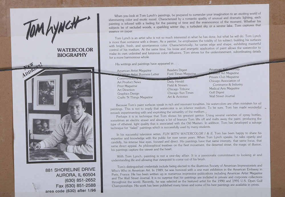 Offset Lithographic after Tom Lynch's "13th Green"