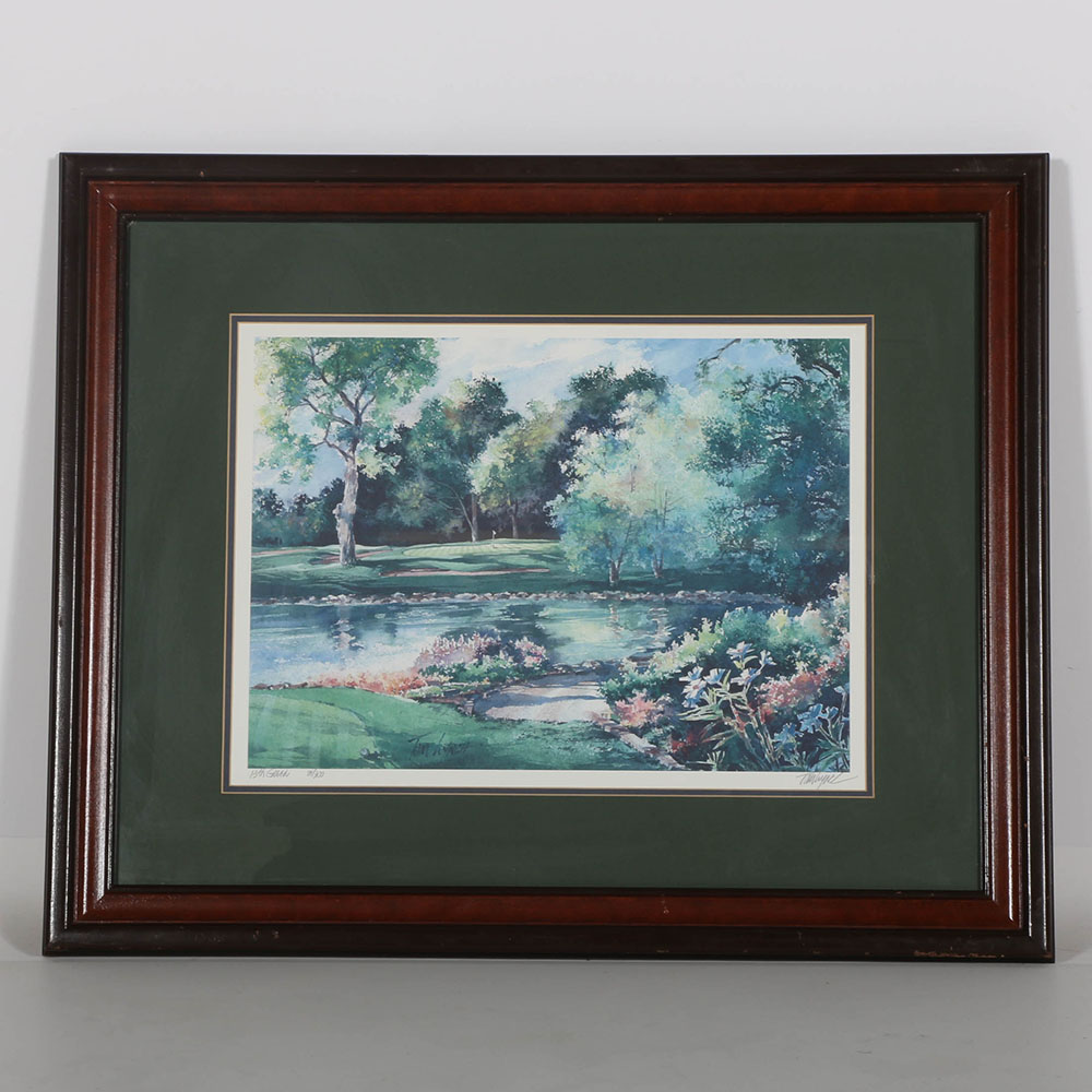 Offset Lithographic after Tom Lynch's "13th Green"