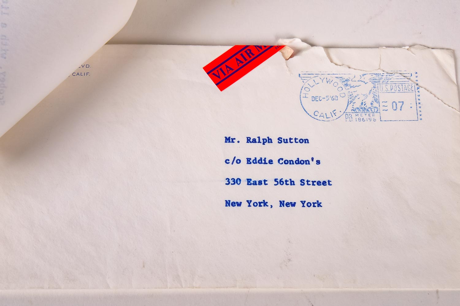 Bing Crosby Signed Letter