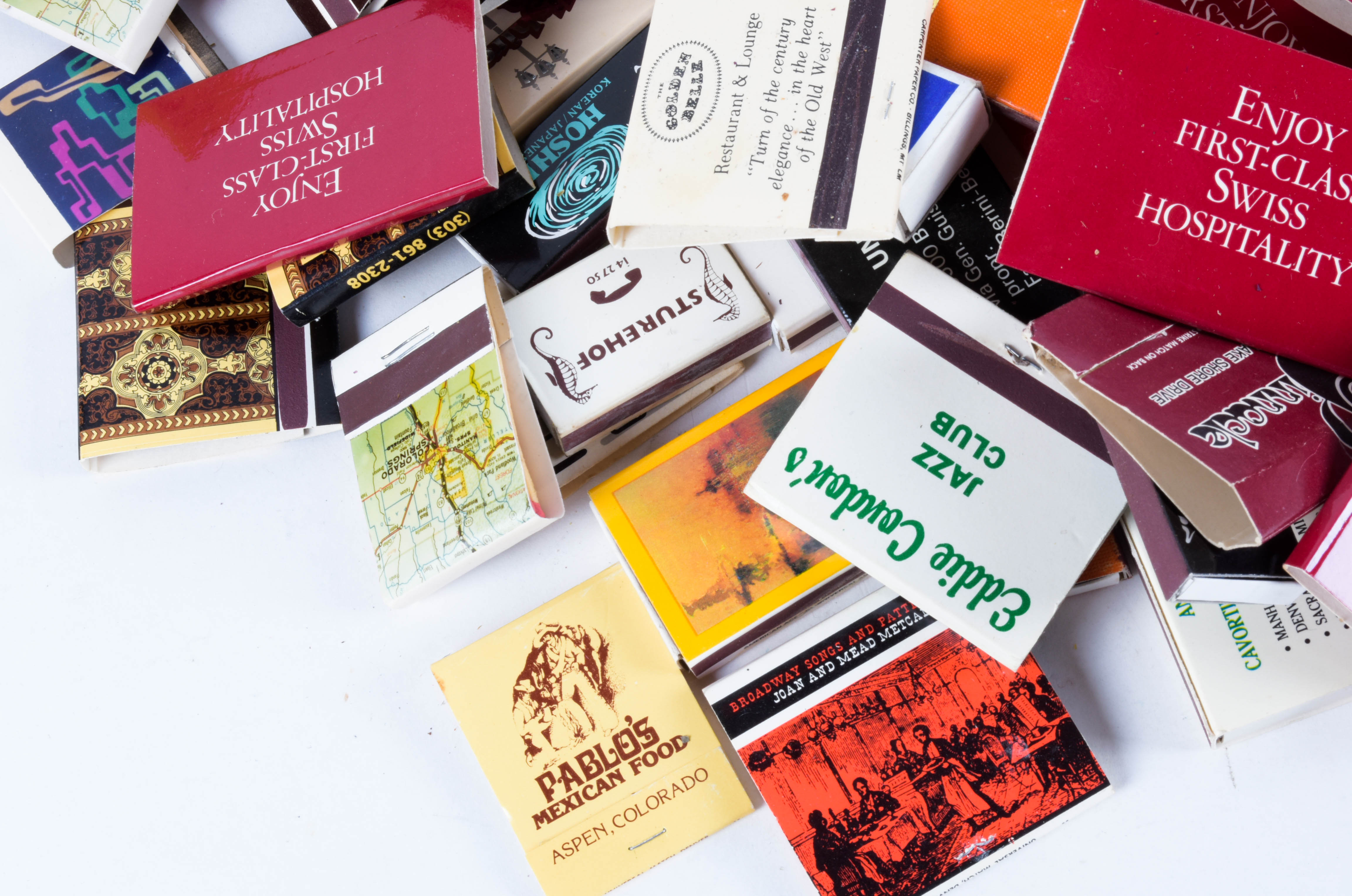 Collection of Vintage Matches and Tobacco Tin