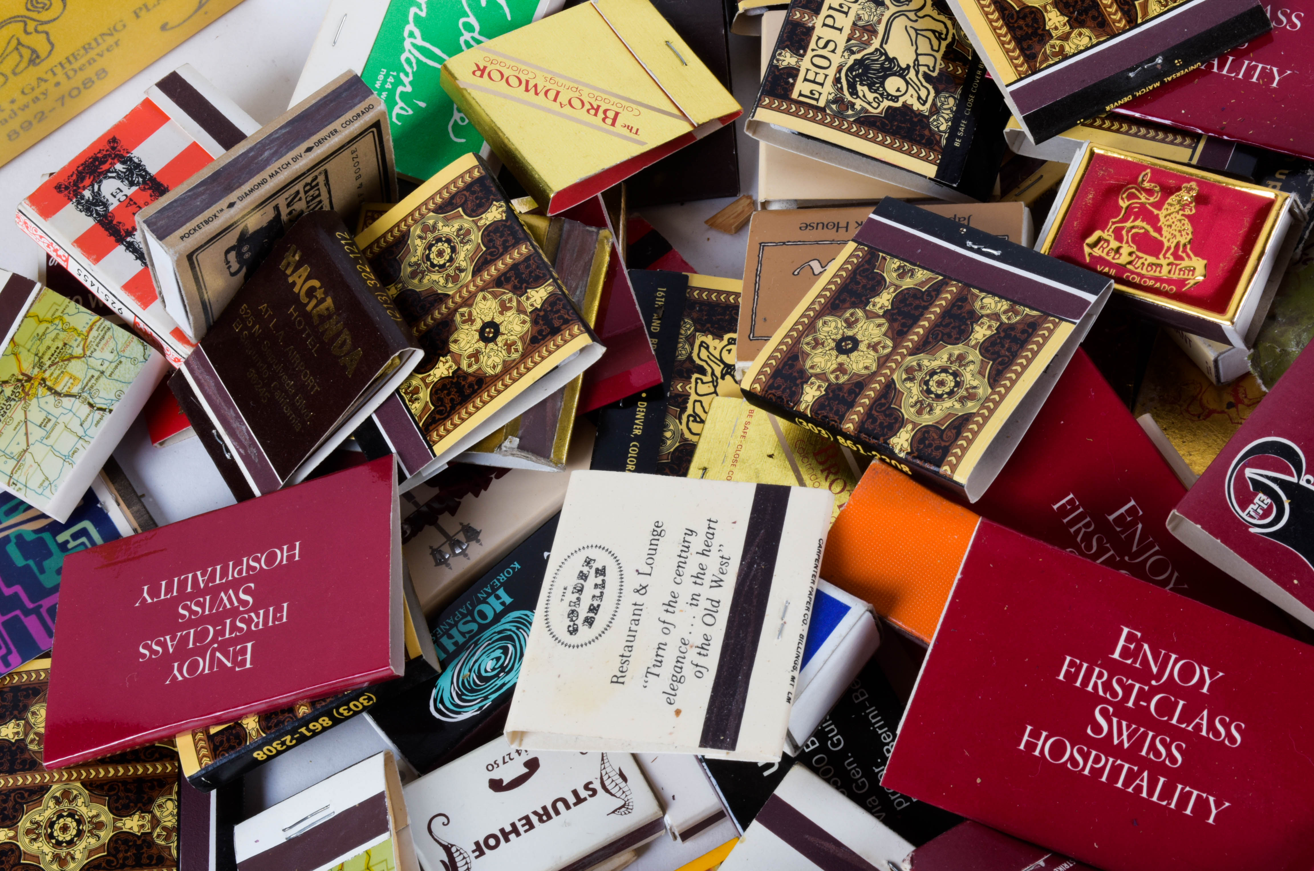 Collection of Vintage Matches and Tobacco Tin