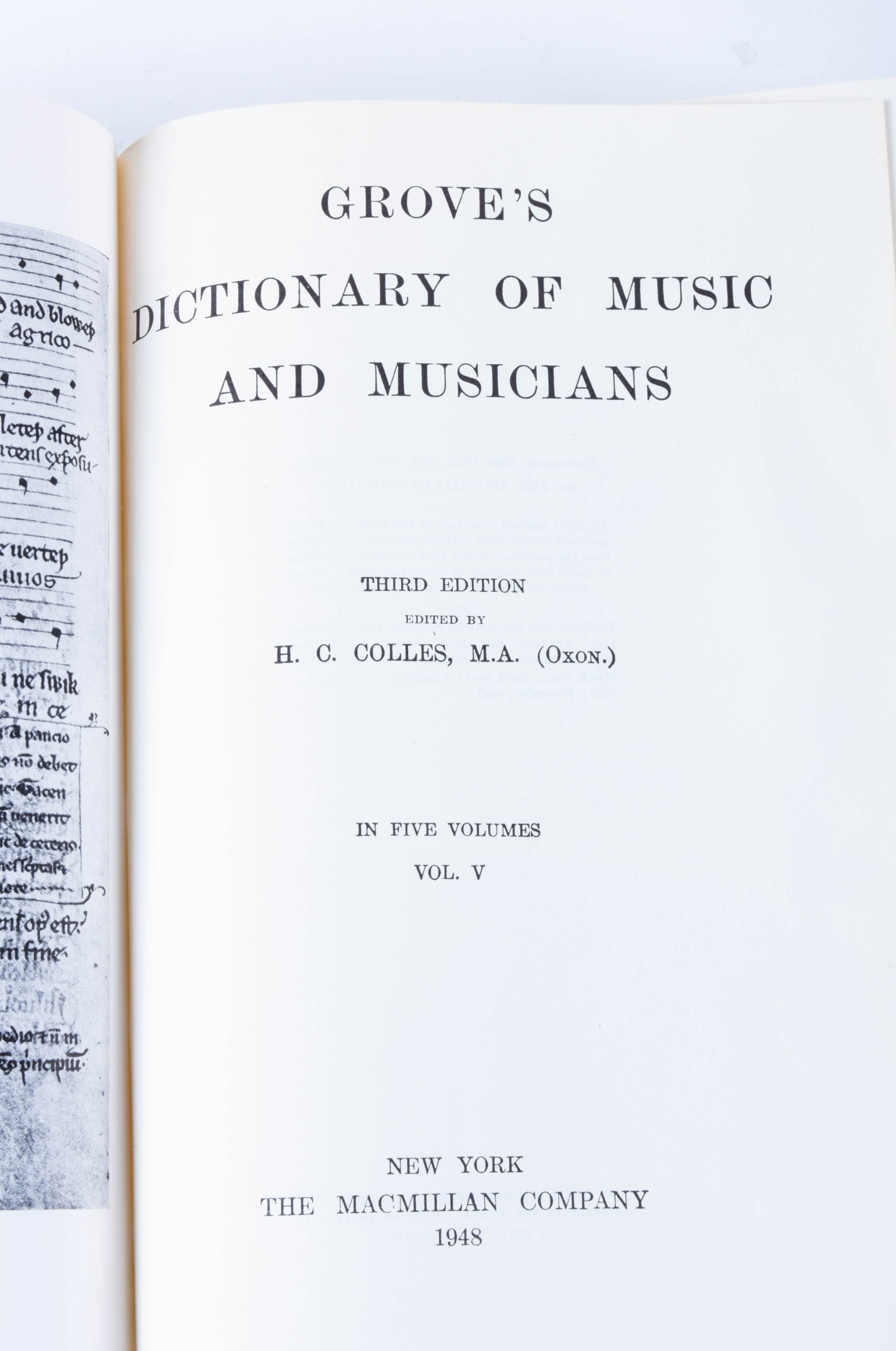 Collection of "Grove's Dictionary of Music and Musicians"