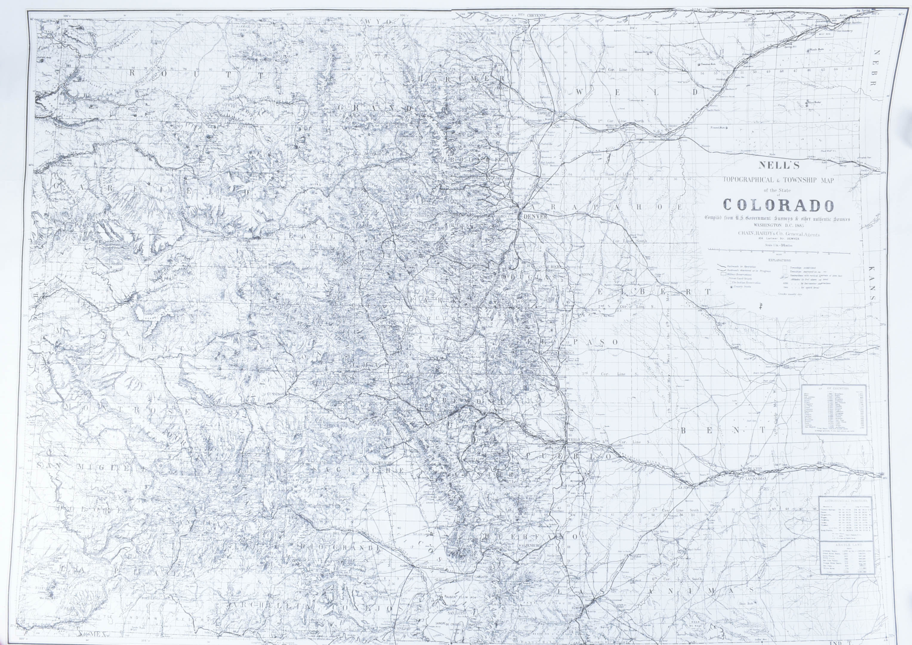 Circa 1945 Colorado Maps