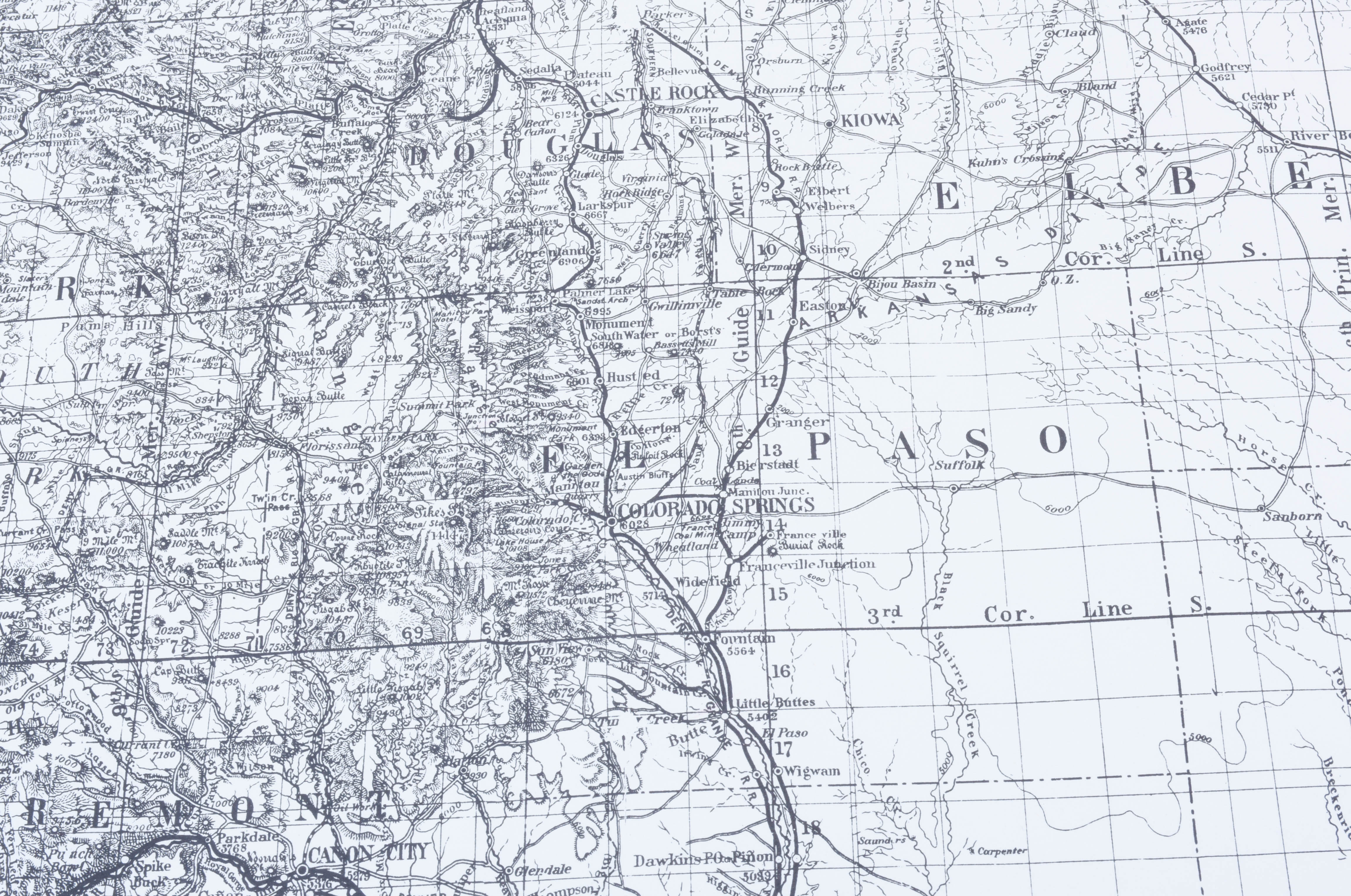 Circa 1945 Colorado Maps