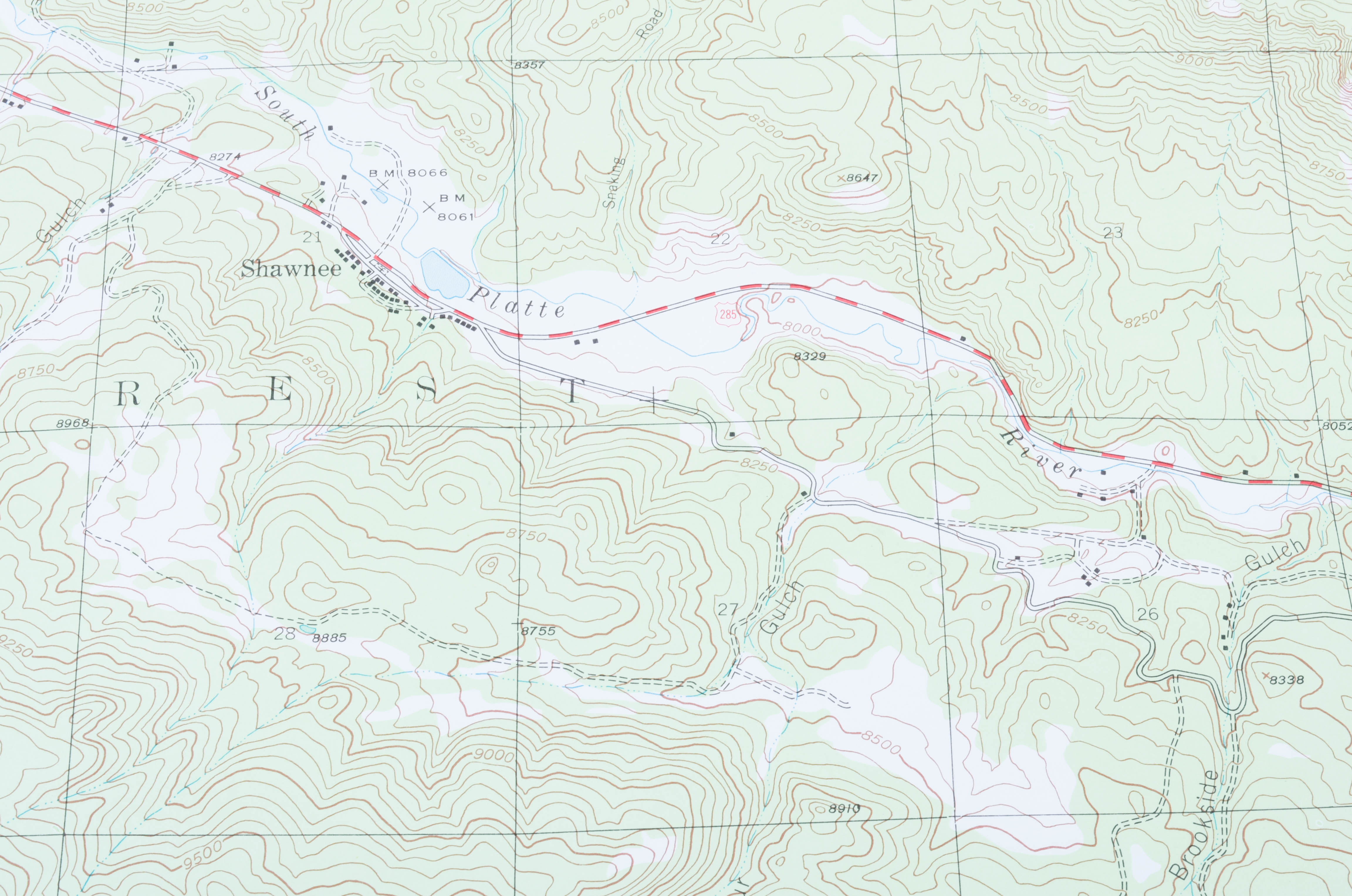 Circa 1945 Colorado Maps