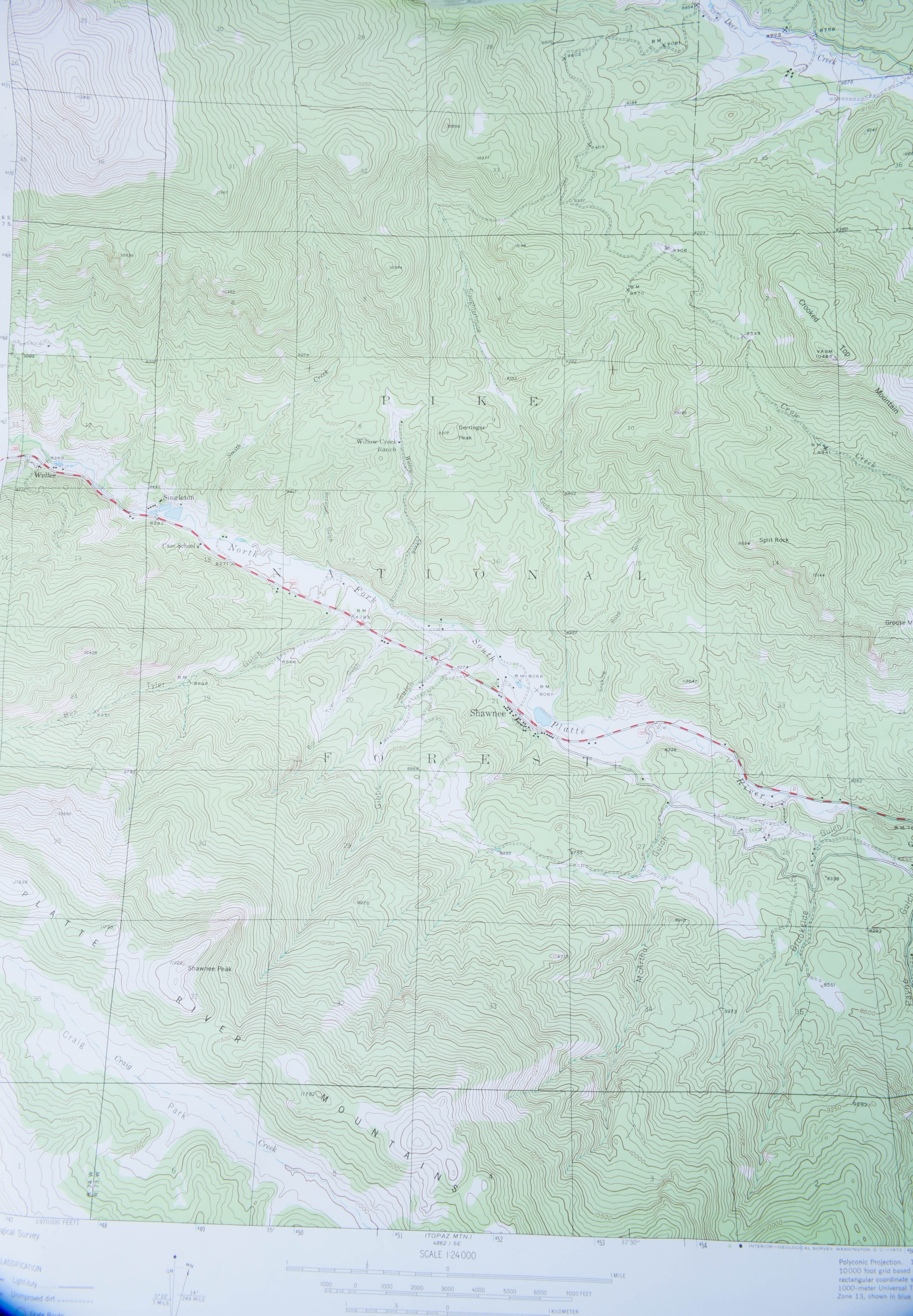 Circa 1945 Colorado Maps