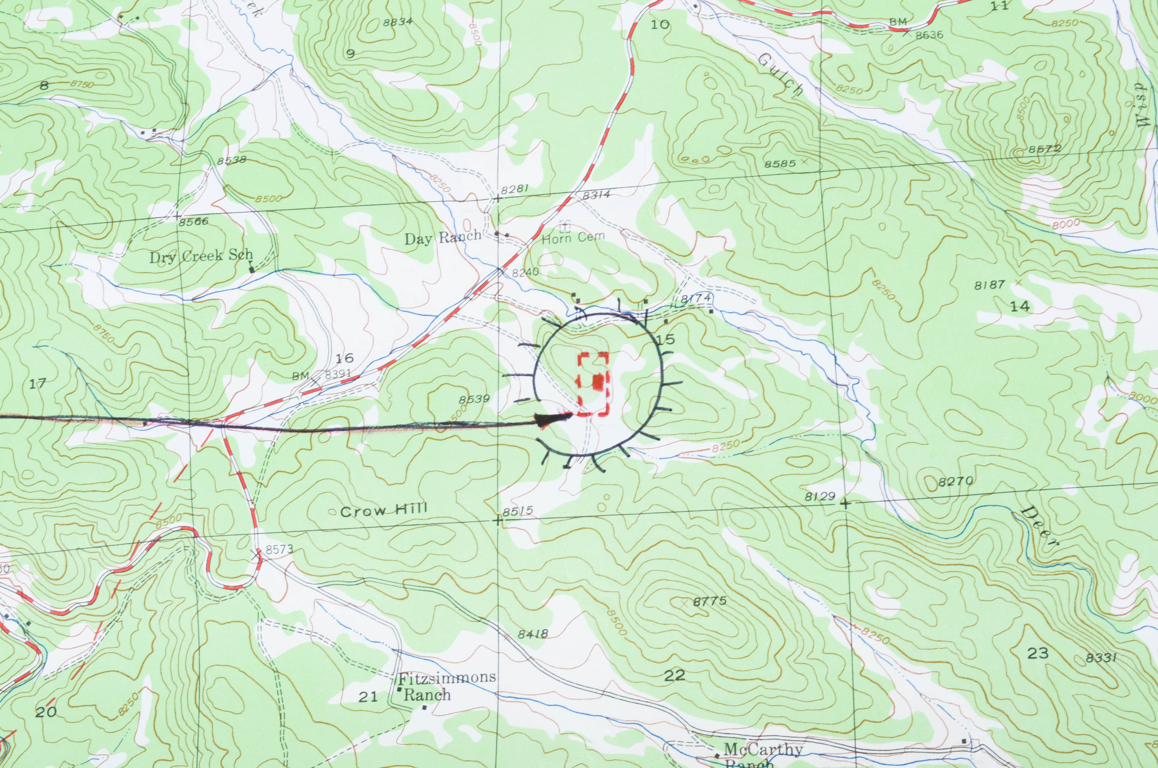 Circa 1945 Colorado Maps