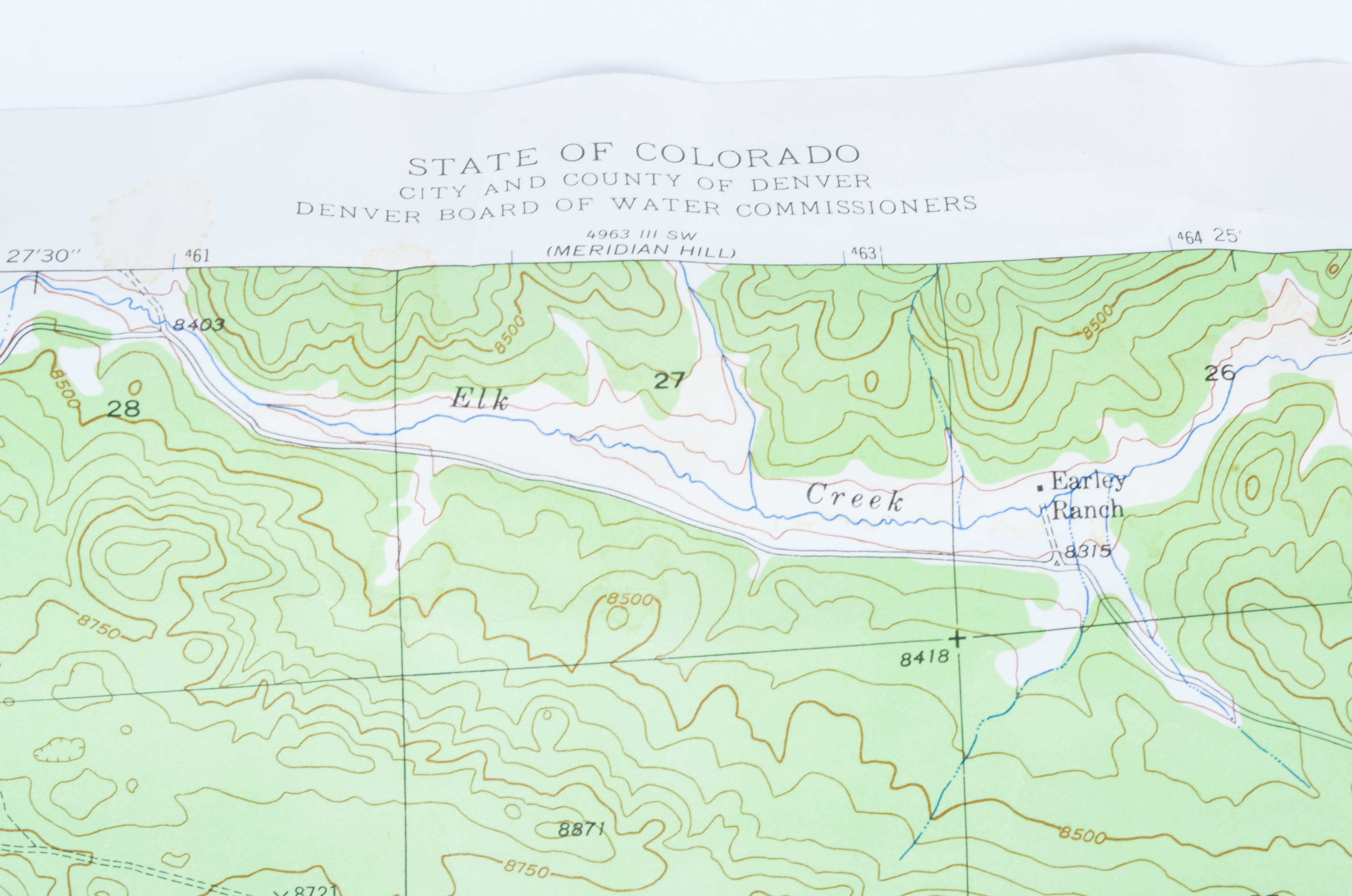 Circa 1945 Colorado Maps
