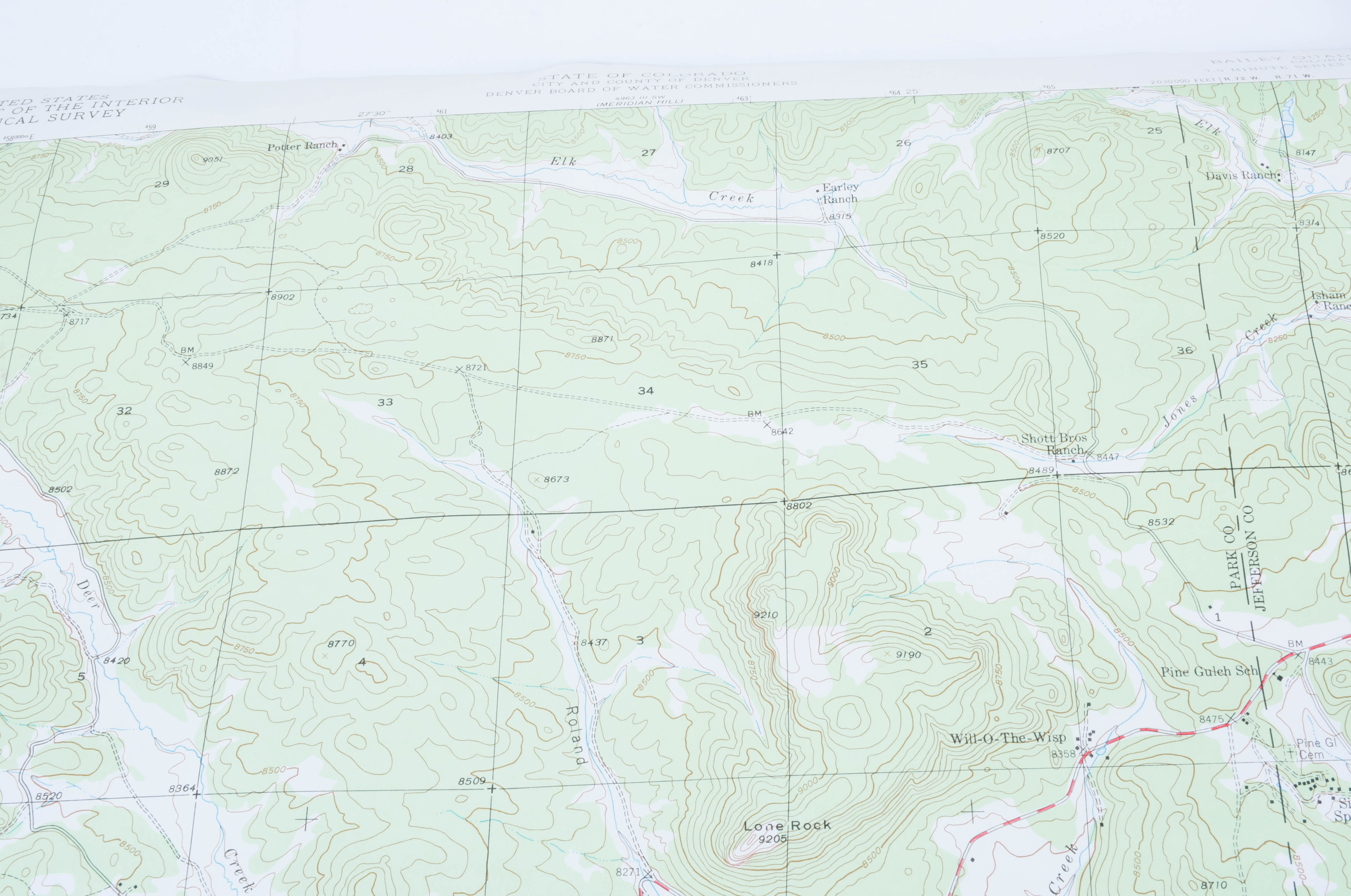 Circa 1945 Colorado Maps