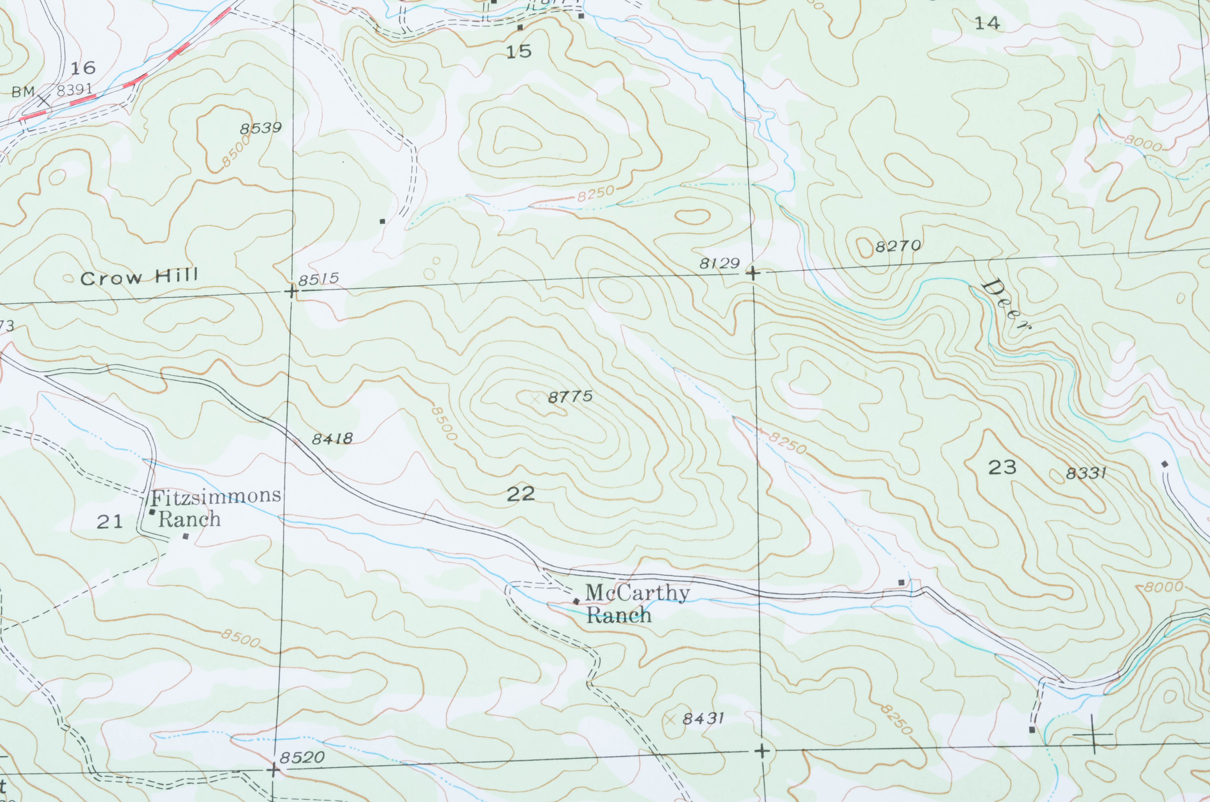 Circa 1945 Colorado Maps
