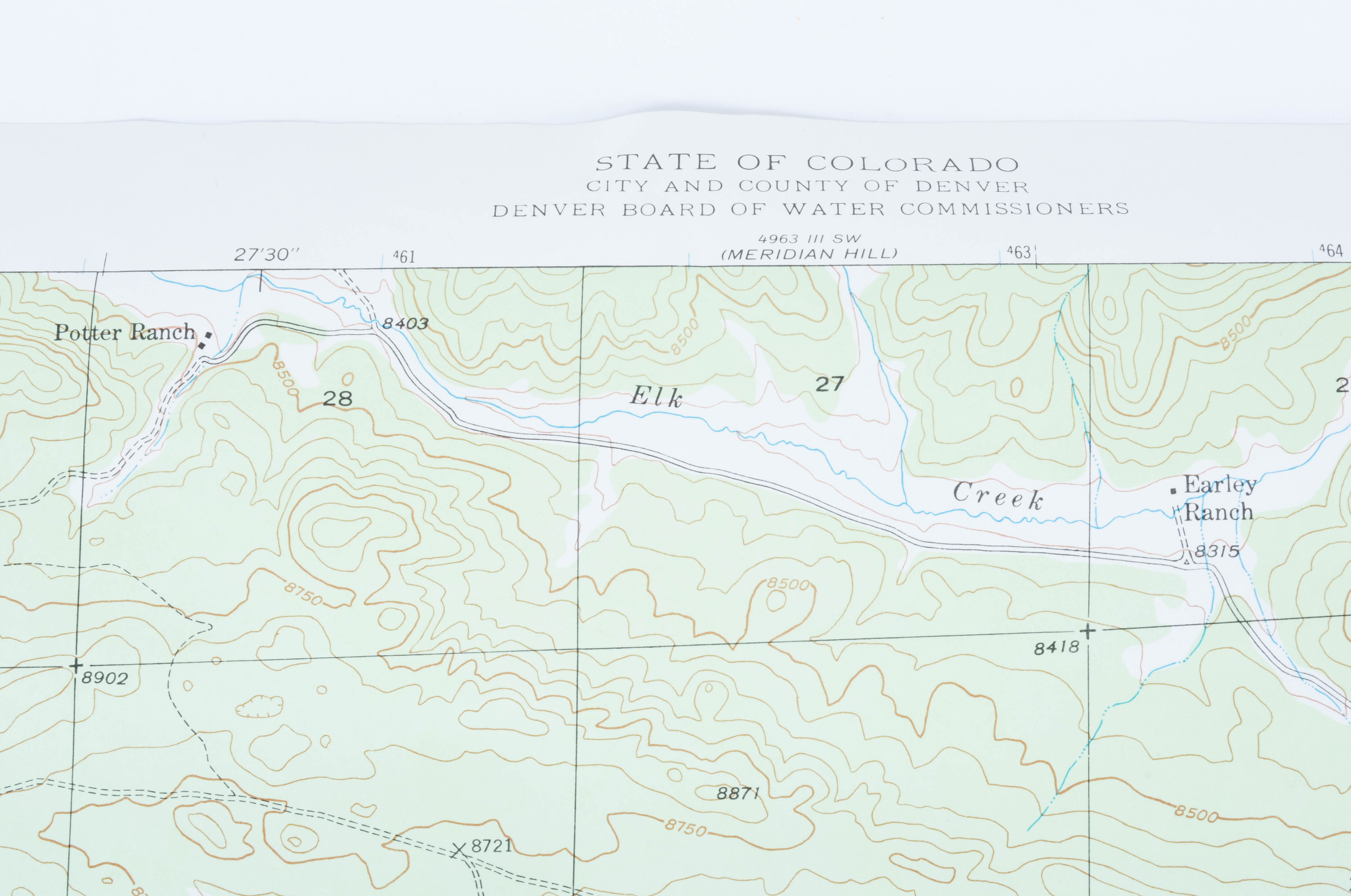 Circa 1945 Colorado Maps