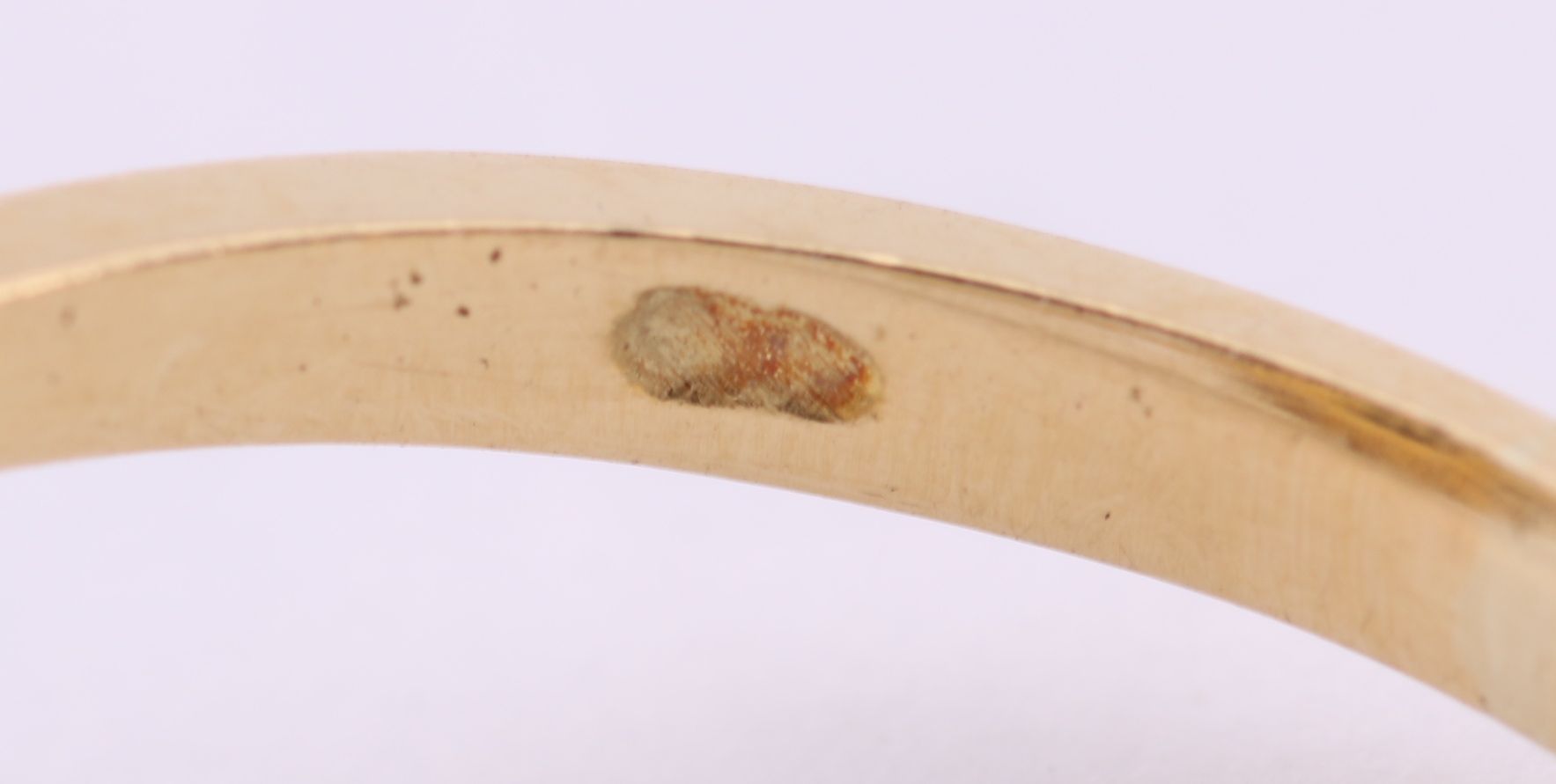 1950s 18K Gold and Black Sapphire Cocktail Ring