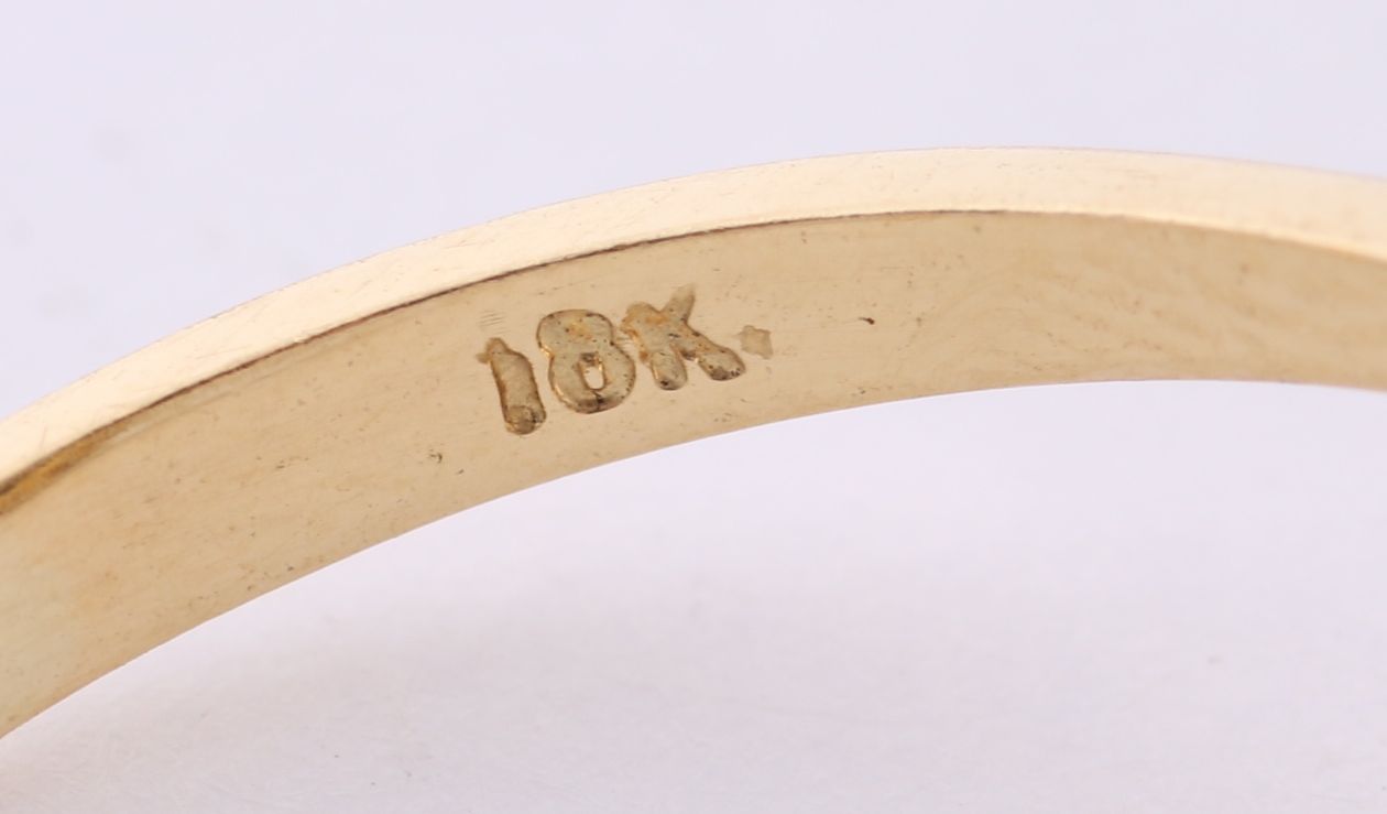 1950s 18K Gold and Black Sapphire Cocktail Ring