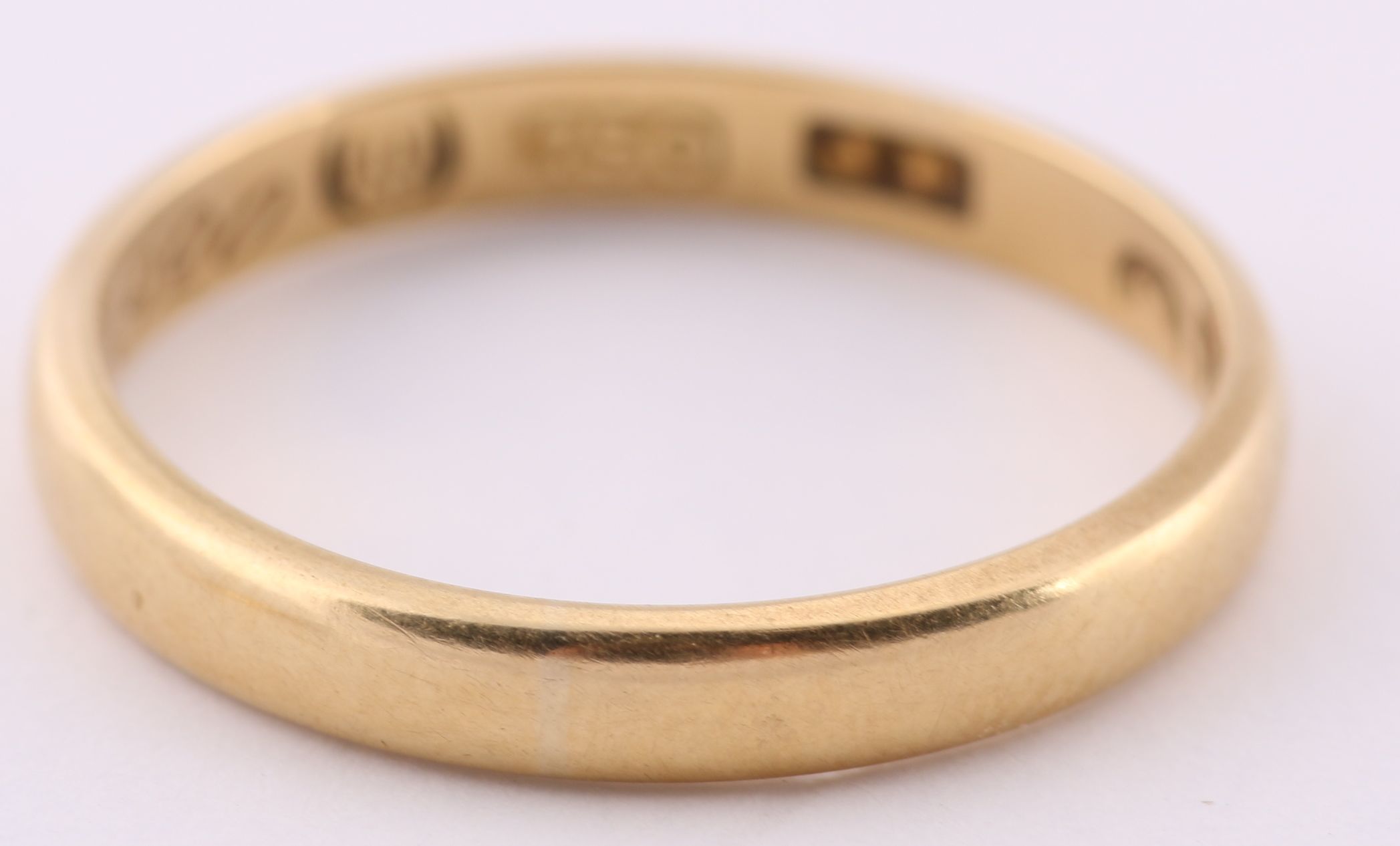 18K Yellow Gold and Diamond Wedding Set