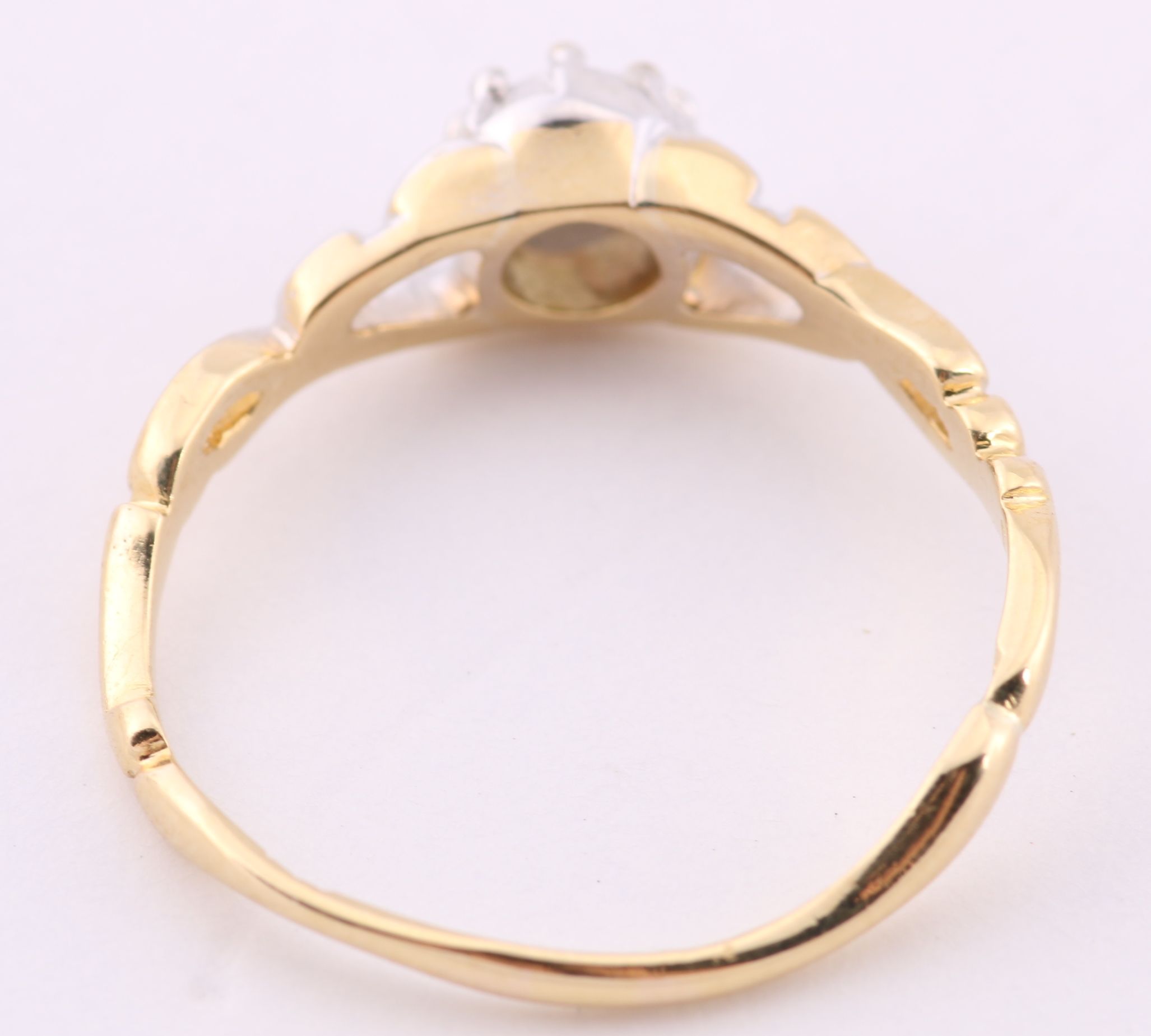 18K Yellow Gold and Diamond Wedding Set