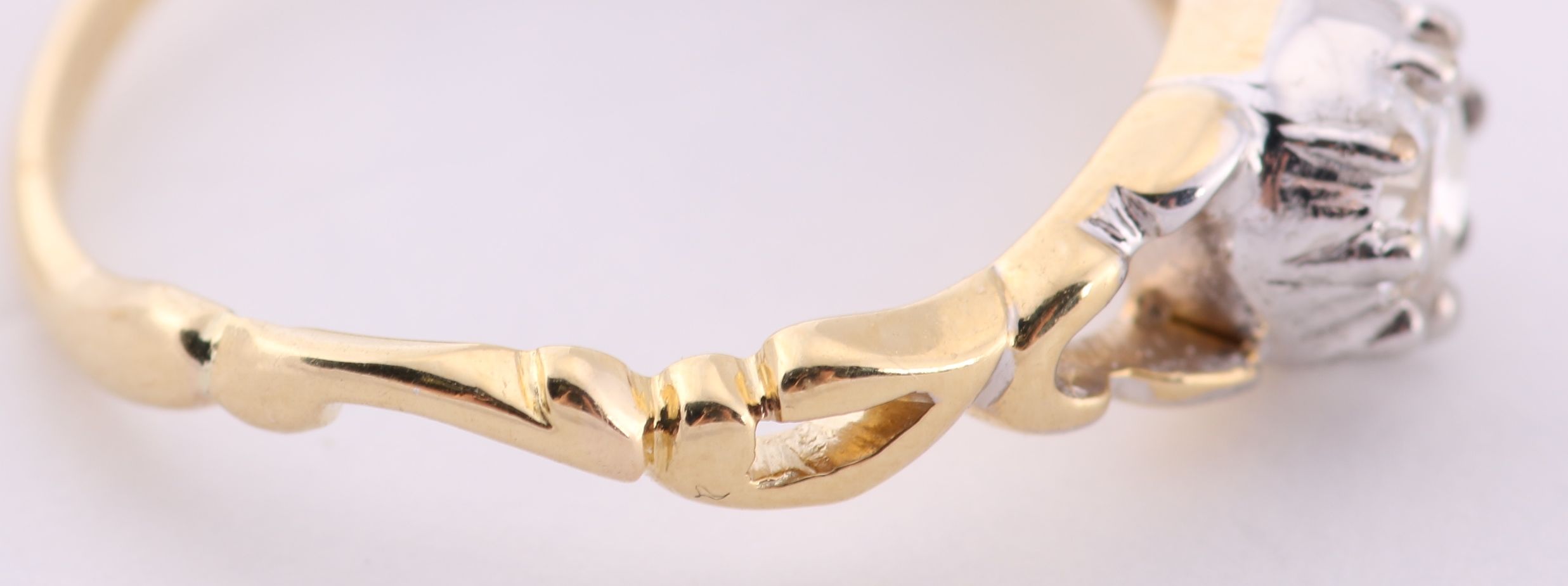 18K Yellow Gold and Diamond Wedding Set