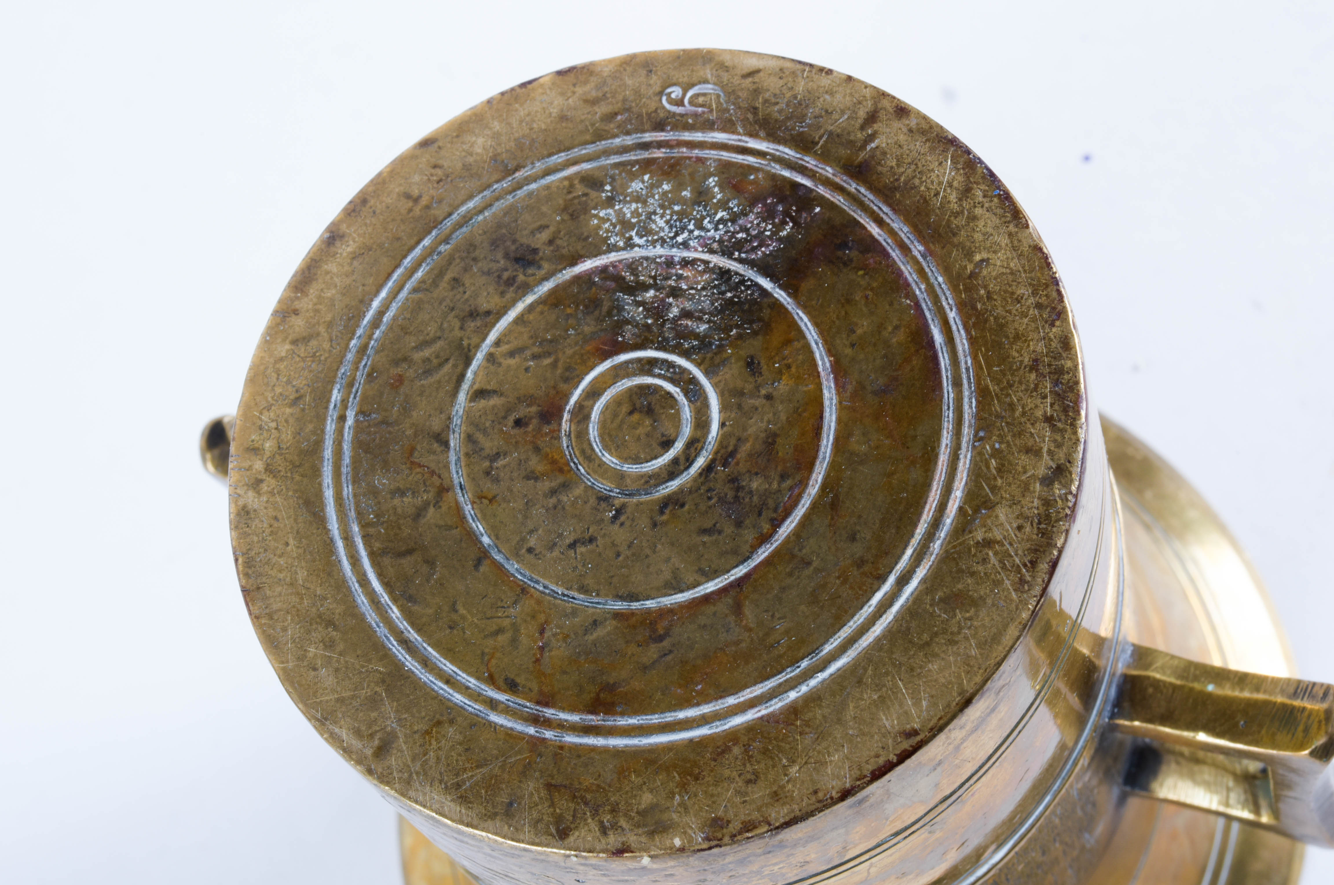 Brass Tone Pestle and Mortar Pair