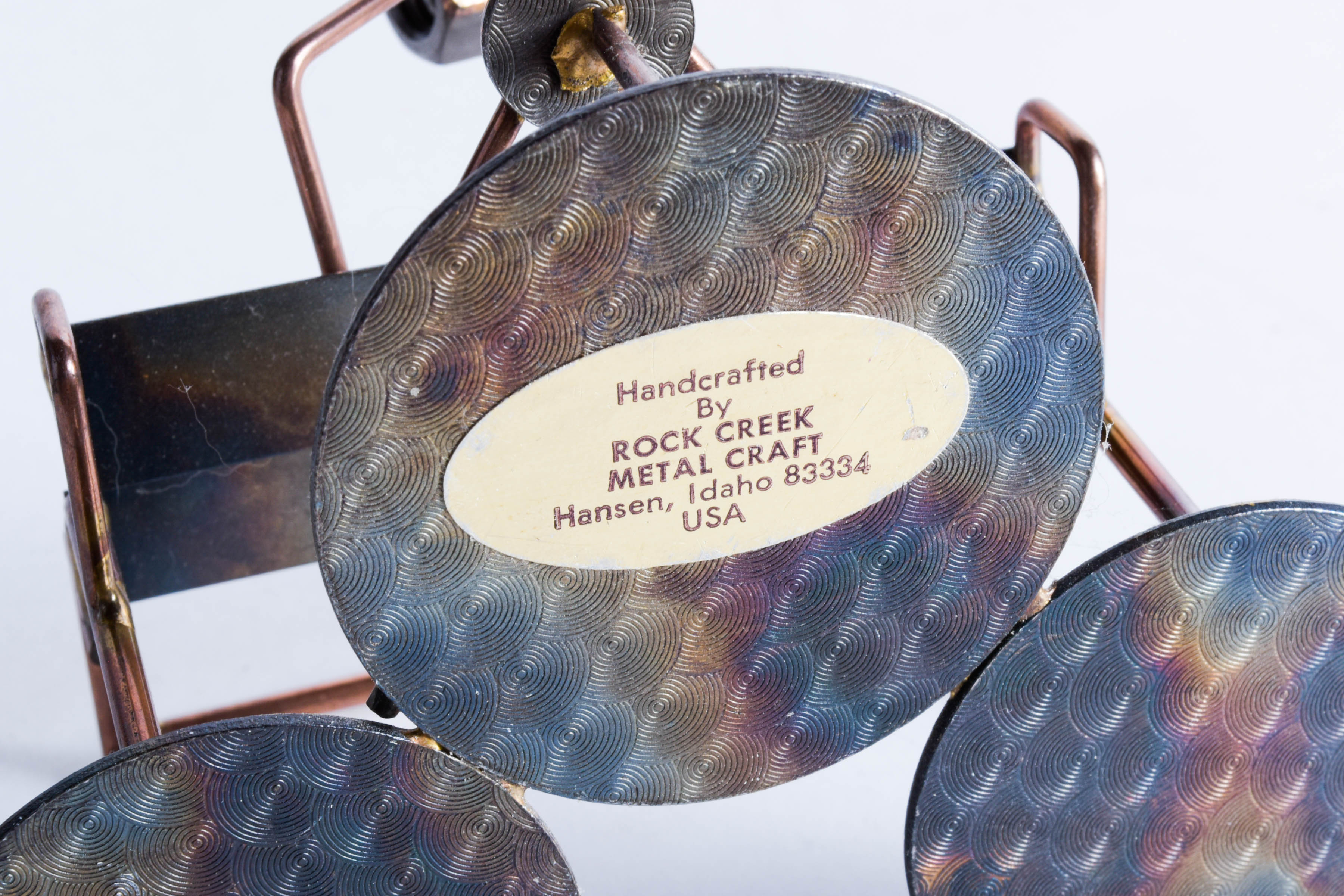 Pair of Hand-Crafted Metal Sculptures