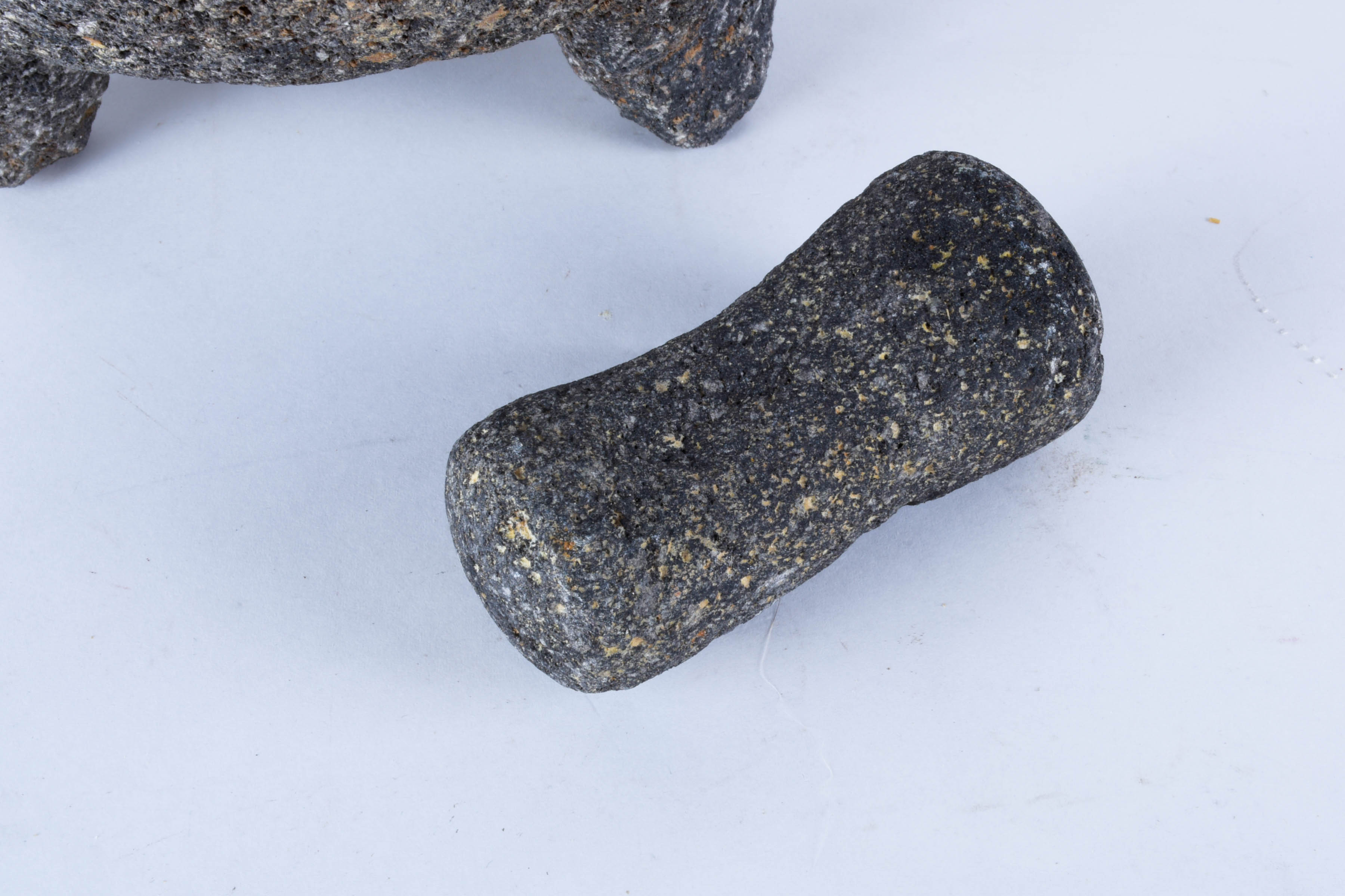 Primitive Stone Mortar and Pestle