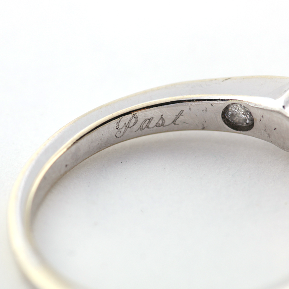 1.00 CTW Princess Cut Diamond and 14k White Gold RIng