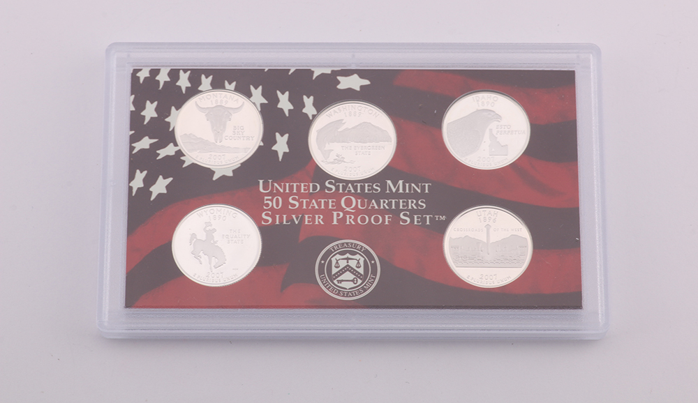 Pair of 2007 United States Mint Silver Proof Sets