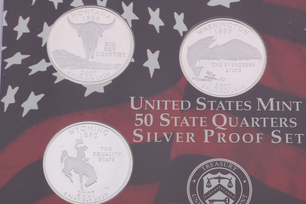 Pair of 2007 United States Mint Silver Proof Sets