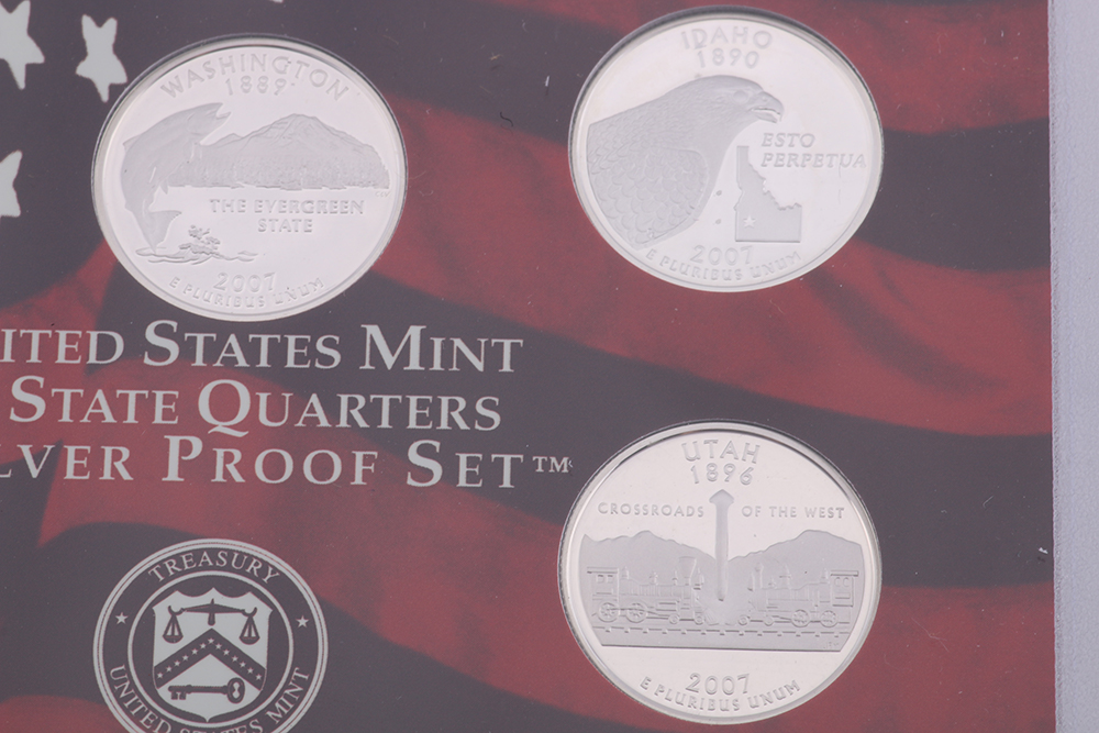 Pair of 2007 United States Mint Silver Proof Sets
