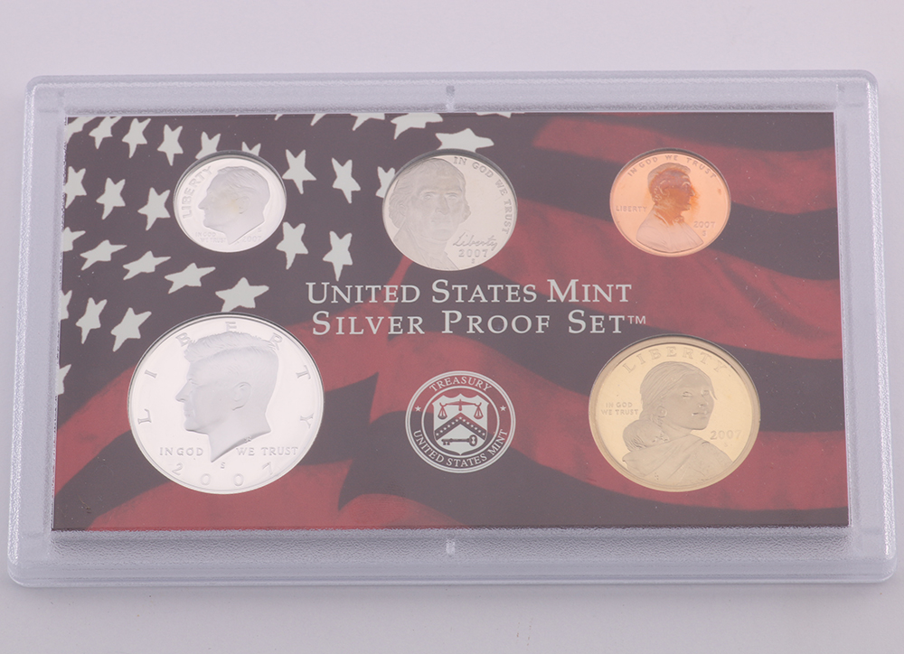Pair of 2007 United States Mint Silver Proof Sets