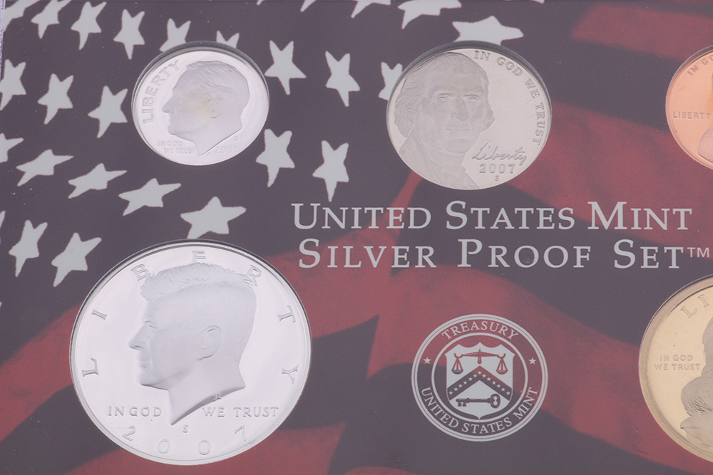 Pair of 2007 United States Mint Silver Proof Sets