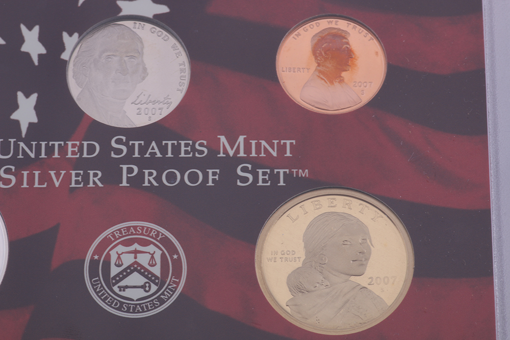 Pair of 2007 United States Mint Silver Proof Sets