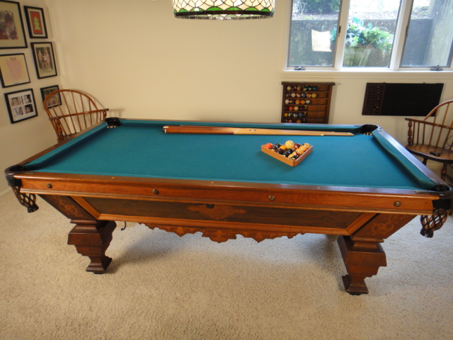 1880s Brunswick-Balke Co. Four Pocket Pool Table