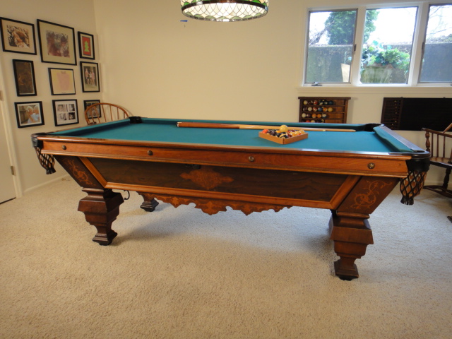 1880s Brunswick-Balke Co. Four Pocket Pool Table