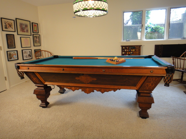 1880s Brunswick-Balke Co. Four Pocket Pool Table