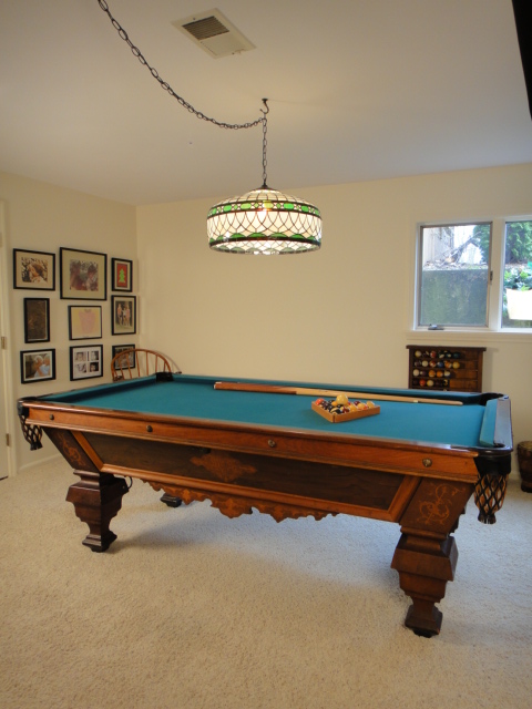 1880s Brunswick-Balke Co. Four Pocket Pool Table