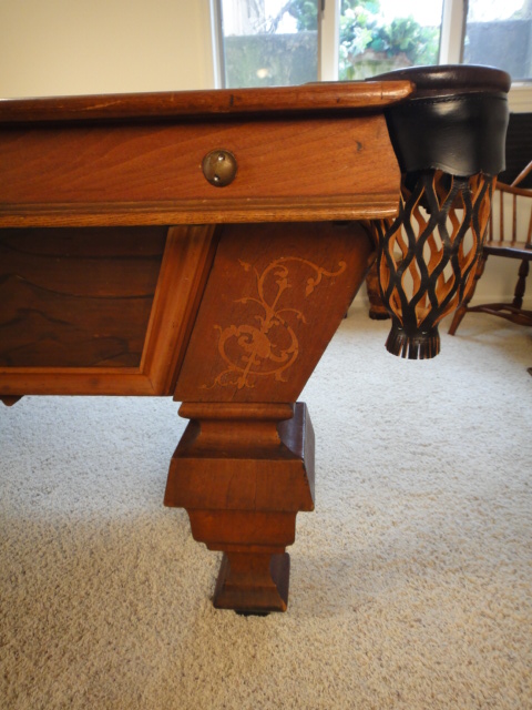 1880s Brunswick-Balke Co. Four Pocket Pool Table