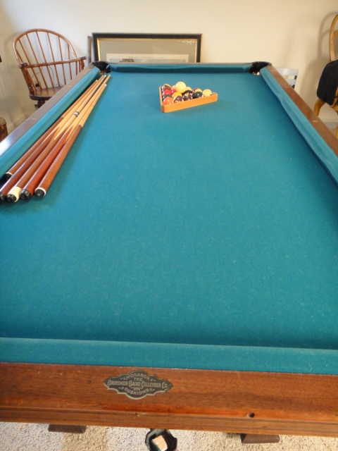 1880s Brunswick-Balke Co. Four Pocket Pool Table