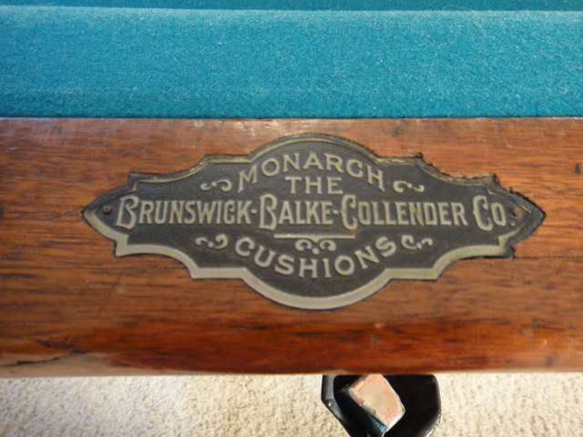 1880s Brunswick-Balke Co. Four Pocket Pool Table