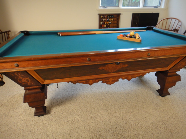 1880s Brunswick-Balke Co. Four Pocket Pool Table