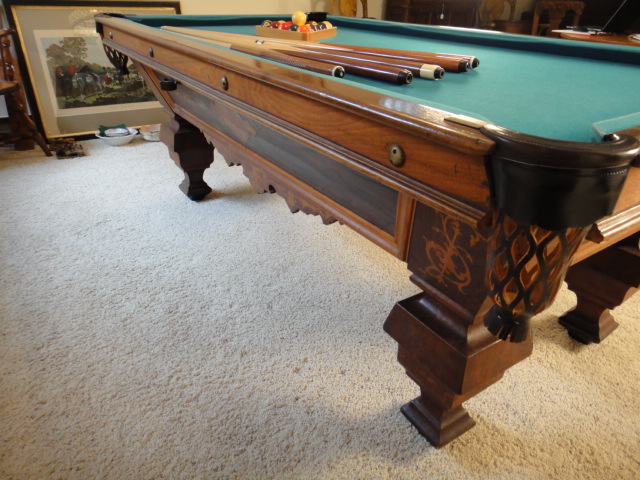 1880s Brunswick-Balke Co. Four Pocket Pool Table