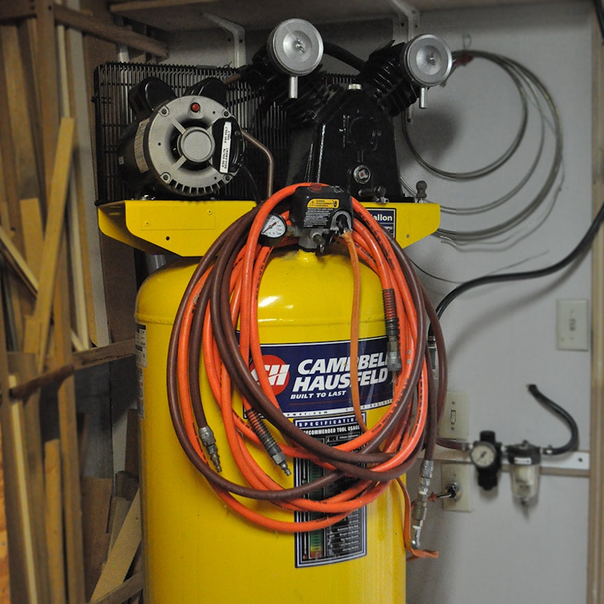 60-Gallon Campbell Hausfield Industrial Air Compressor