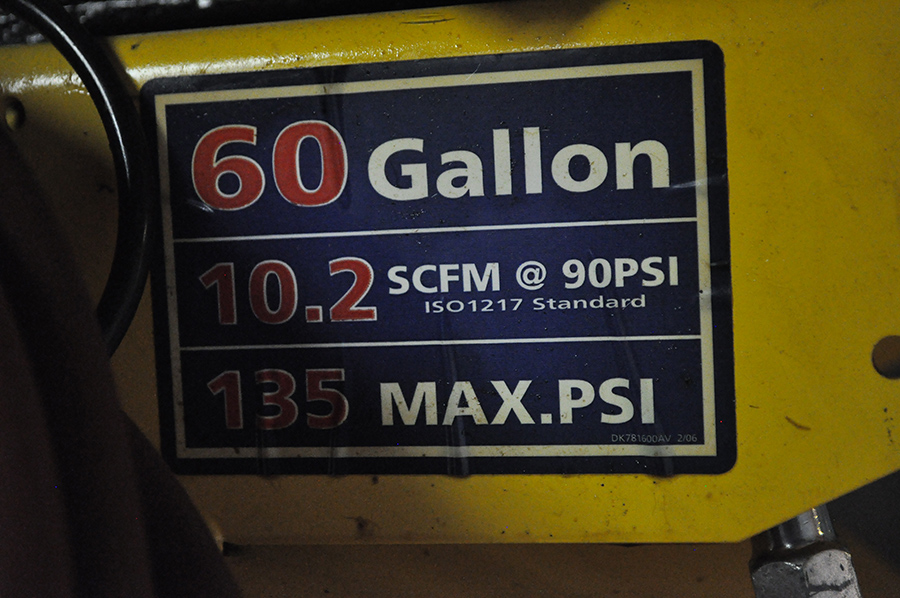 60-Gallon Campbell Hausfield Industrial Air Compressor