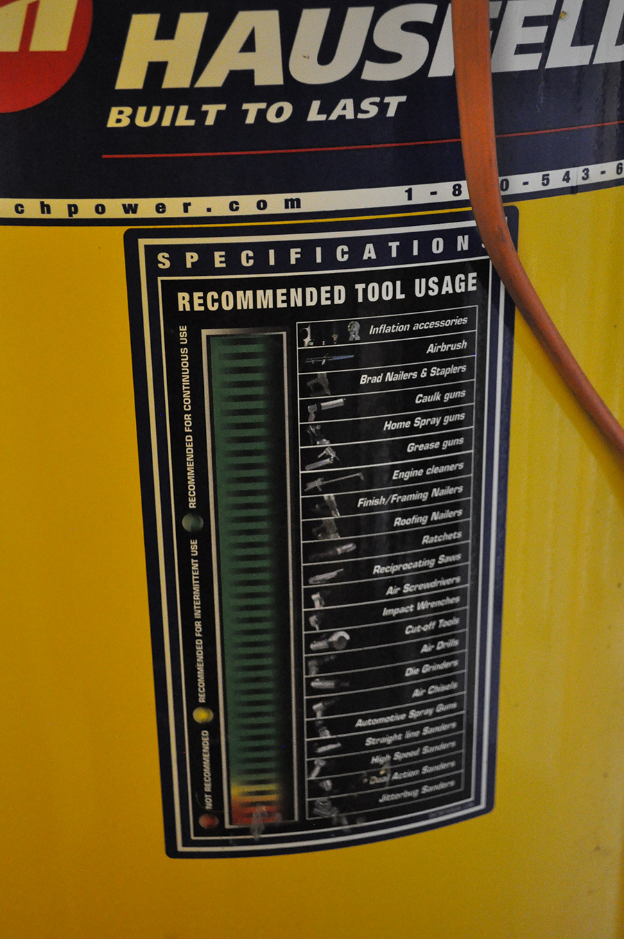 60-Gallon Campbell Hausfield Industrial Air Compressor