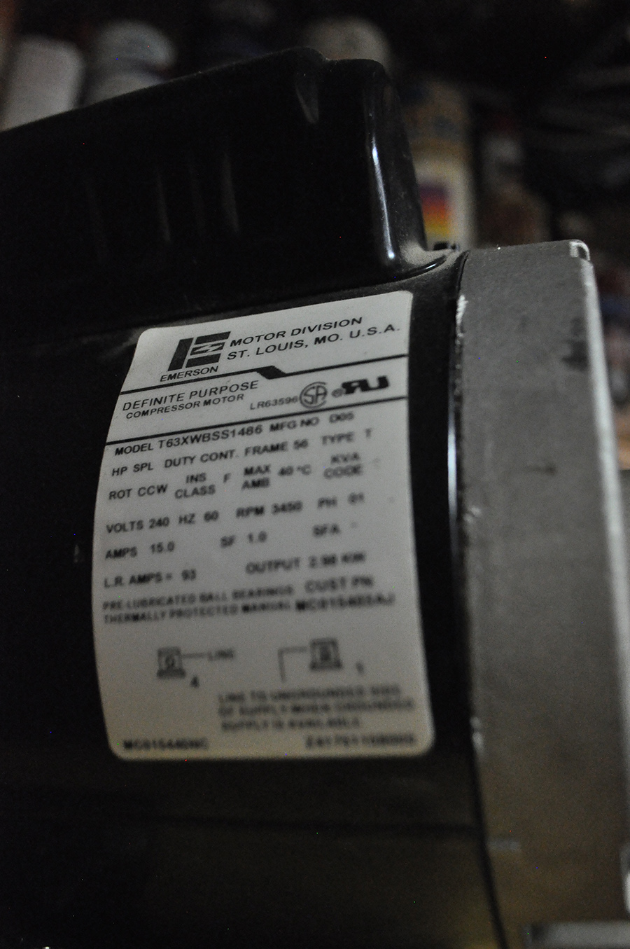 60-Gallon Campbell Hausfield Industrial Air Compressor