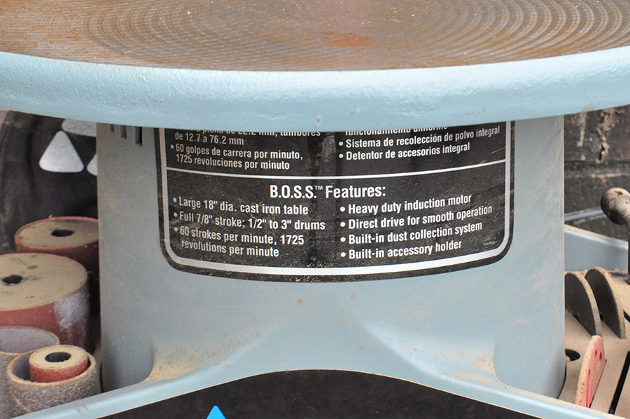 Delta Boss Bench Oscillating Spindle Sander