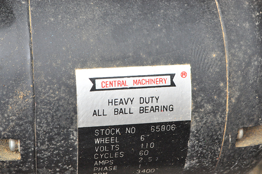 Central Machinery Heavy Duty All Ball Bearing Bench Grinder