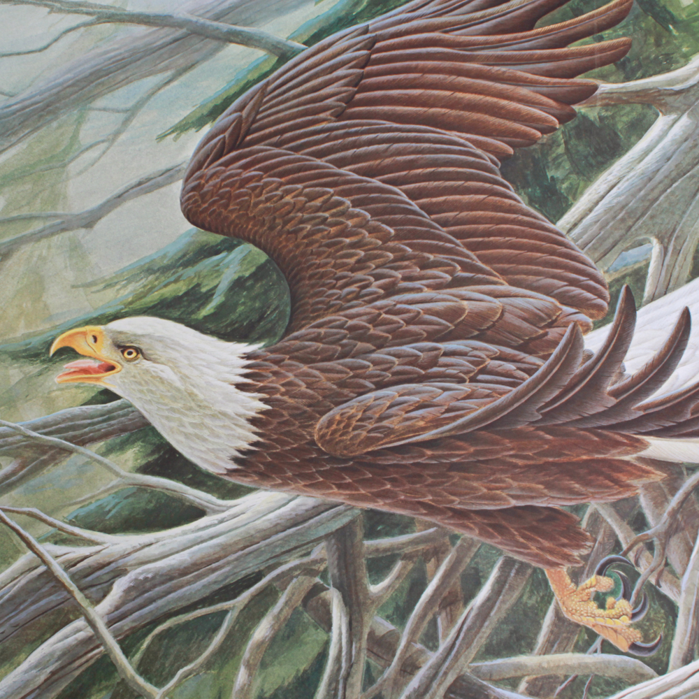 John Ruthven Signed Print, Also Signed by George H.W. Bush