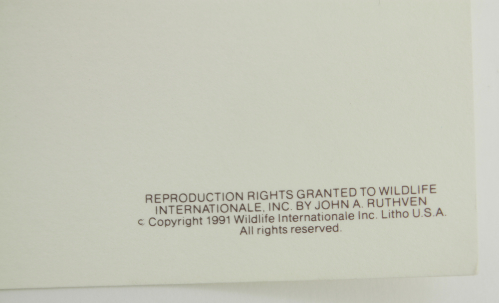 John Ruthven Signed Print, Also Signed by George H.W. Bush